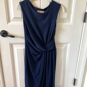 Philosophy Sleeveless Navy Blue Dress